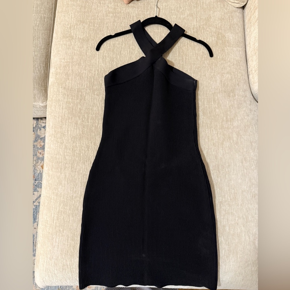 Babaton Black Strapless Dress